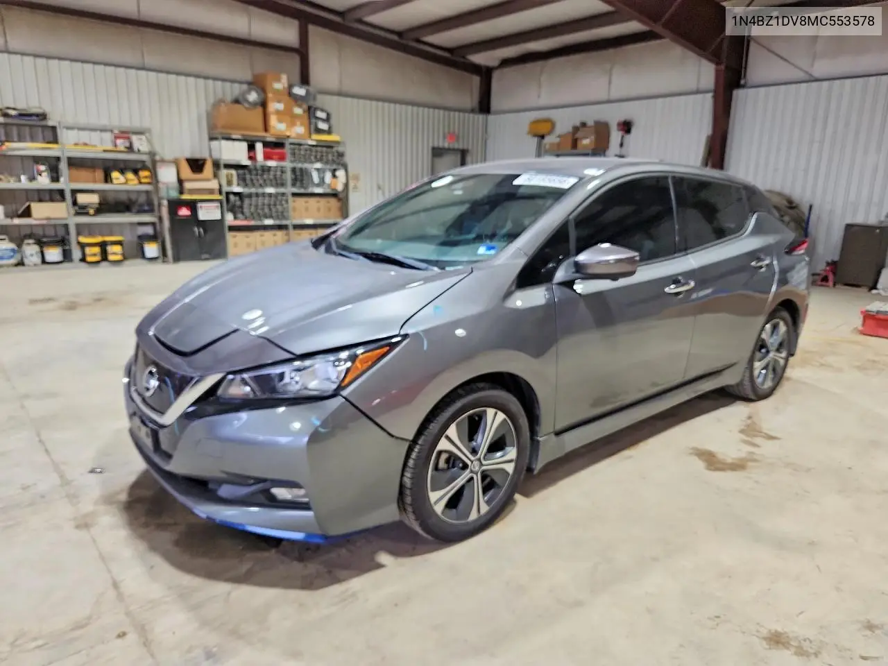 2021 Nissan Leaf Sl Plus VIN: 1N4BZ1DV8MC553578 Lot: 60185656