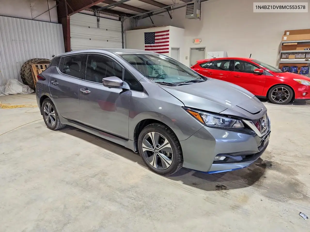 2021 Nissan Leaf Sl Plus VIN: 1N4BZ1DV8MC553578 Lot: 60185656