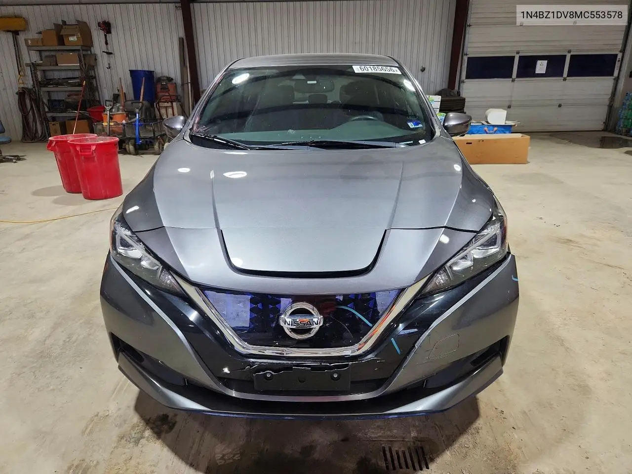 2021 Nissan Leaf Sl Plus VIN: 1N4BZ1DV8MC553578 Lot: 60185656