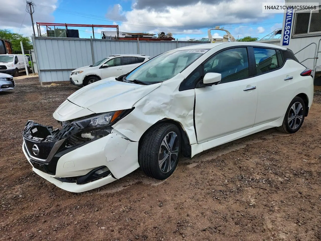 2021 Nissan Leaf Sv VIN: 1N4AZ1CV9MC550668 Lot: 61218296