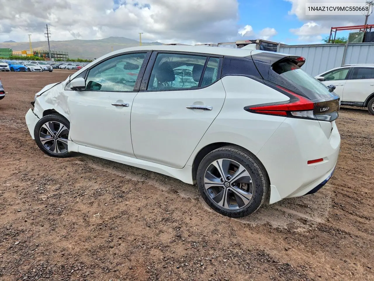 2021 Nissan Leaf Sv VIN: 1N4AZ1CV9MC550668 Lot: 61218296