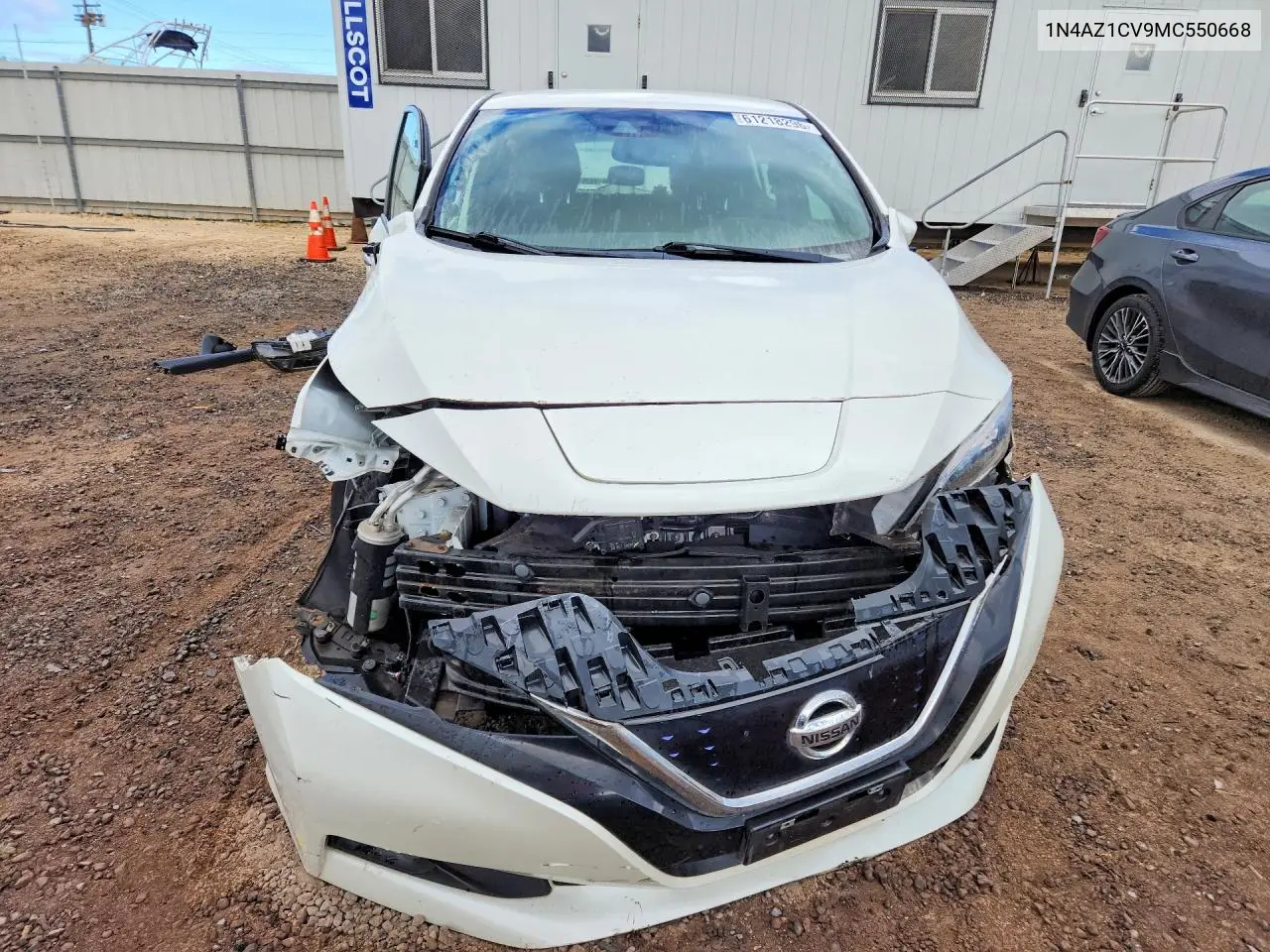 2021 Nissan Leaf Sv VIN: 1N4AZ1CV9MC550668 Lot: 61218296