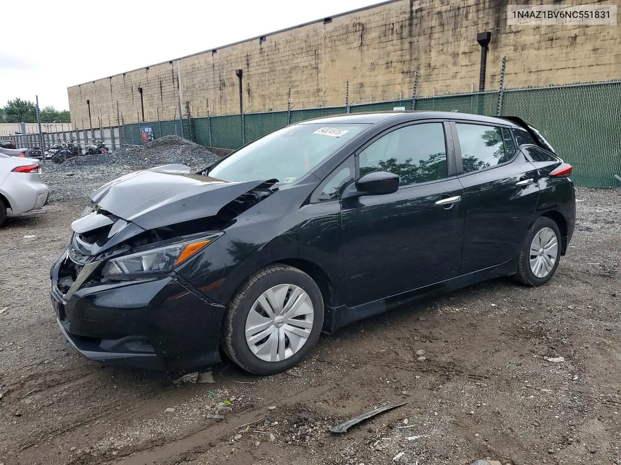 2022 Nissan Leaf S VIN: 1N4AZ1BV6NC551831 Lot: 54824976
