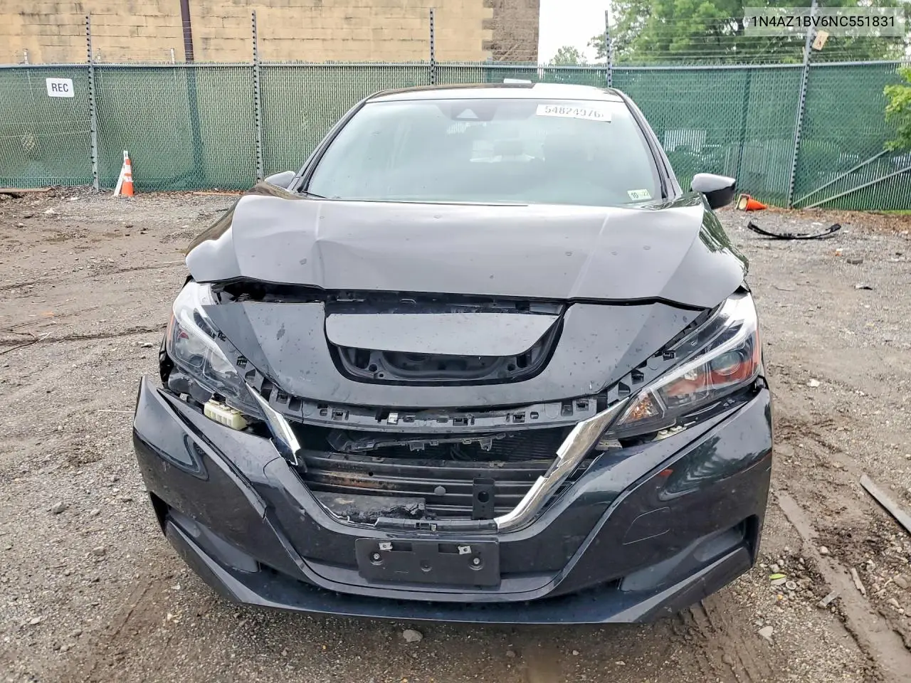 2022 Nissan Leaf S VIN: 1N4AZ1BV6NC551831 Lot: 54824976