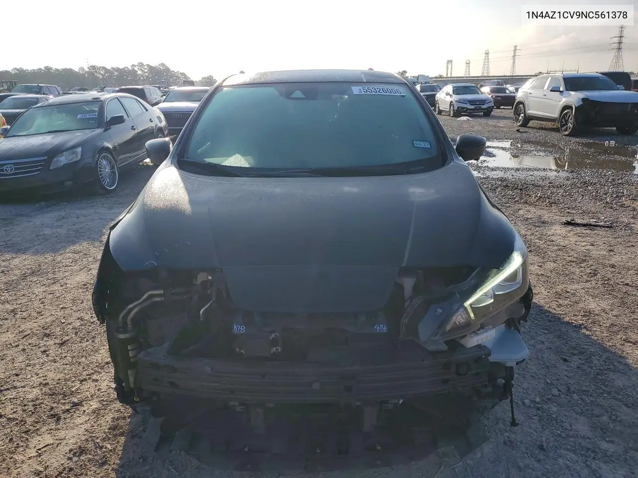 2022 Nissan Leaf Sv VIN: 1N4AZ1CV9NC561378 Lot: 55326006