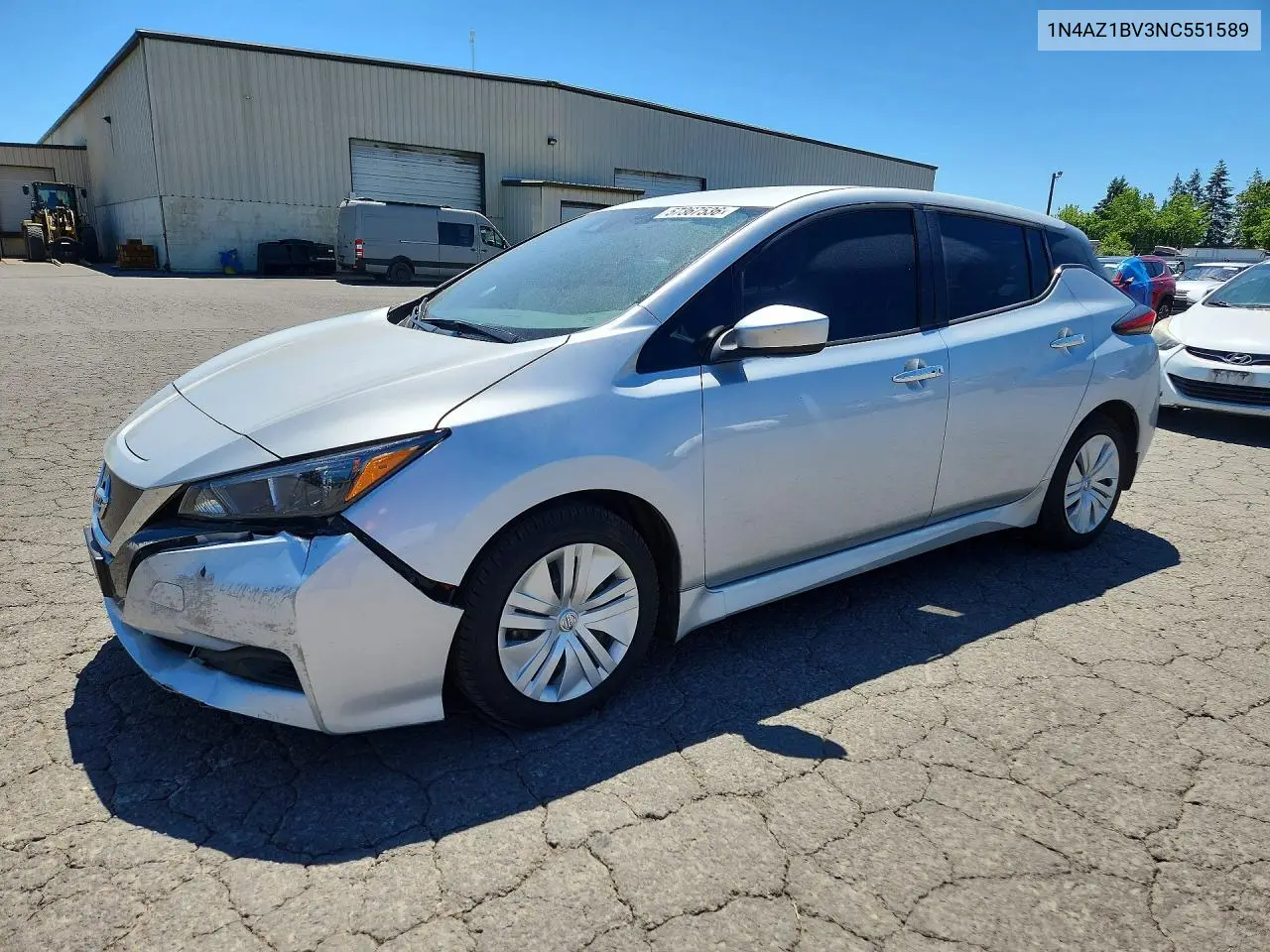 2022 Nissan Leaf S VIN: 1N4AZ1BV3NC551589 Lot: 57367536