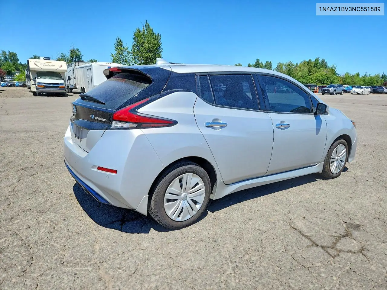 2022 Nissan Leaf S VIN: 1N4AZ1BV3NC551589 Lot: 57367536