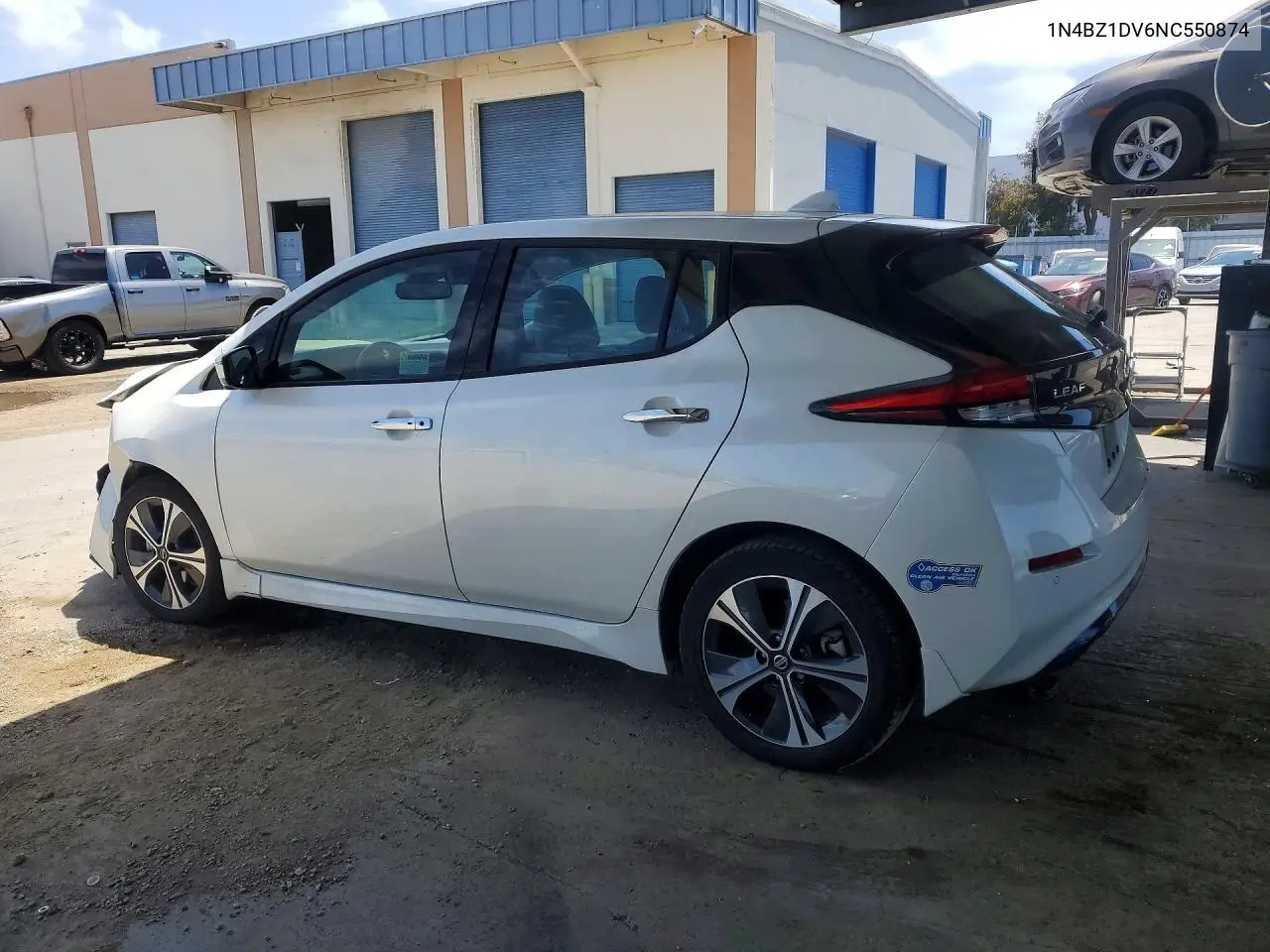 2022 Nissan Leaf Sl Plus VIN: 1N4BZ1DV6NC550874 Lot: 59647436
