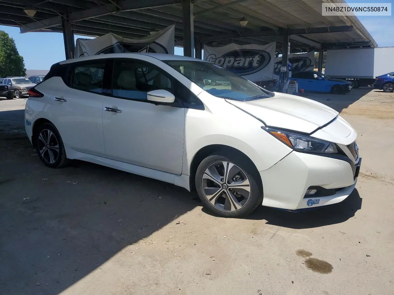 2022 Nissan Leaf Sl Plus VIN: 1N4BZ1DV6NC550874 Lot: 59647436