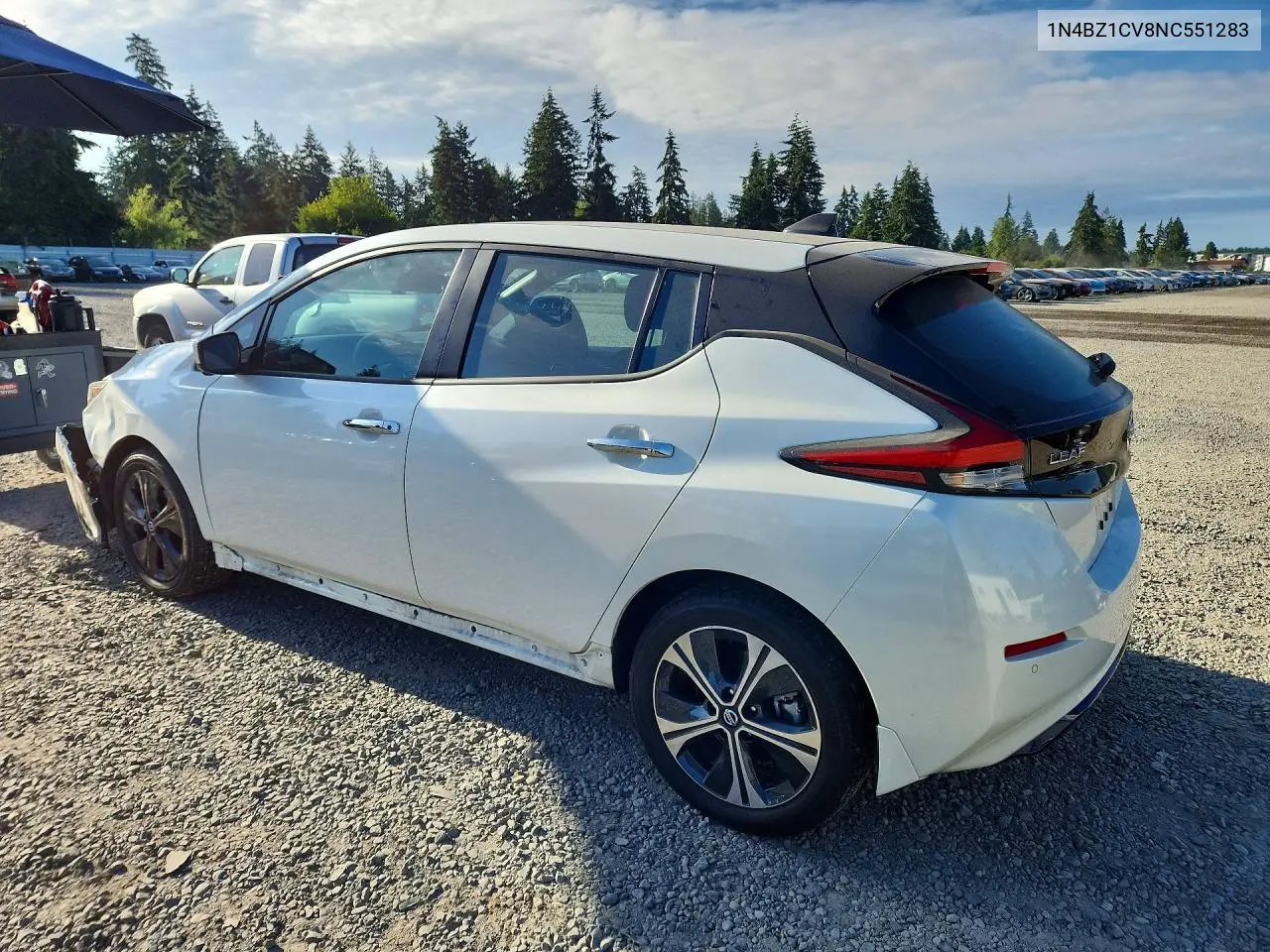2022 Nissan Leaf Sv Plus VIN: 1N4BZ1CV8NC551283 Lot: 59683196