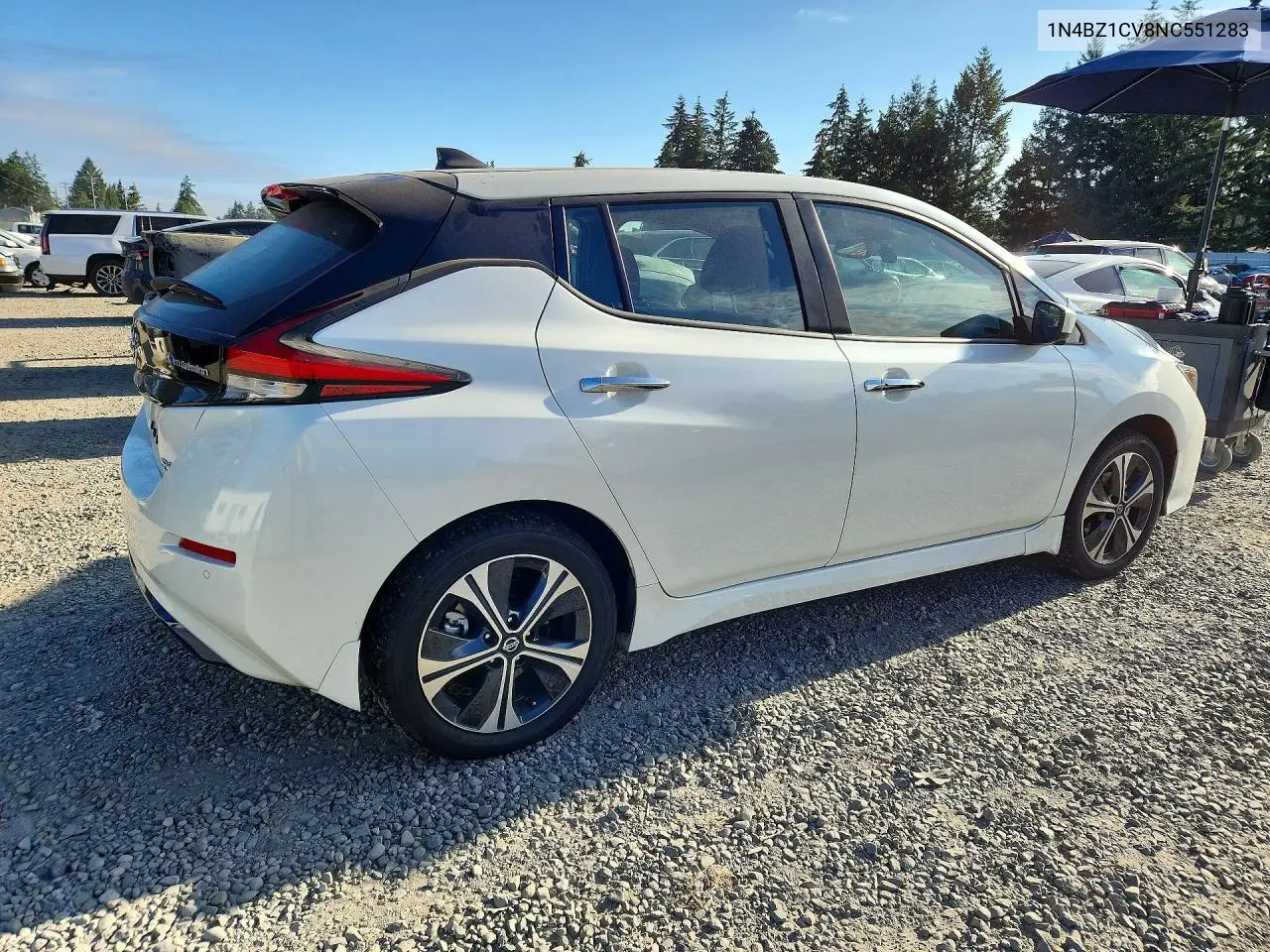2022 Nissan Leaf Sv Plus VIN: 1N4BZ1CV8NC551283 Lot: 59683196