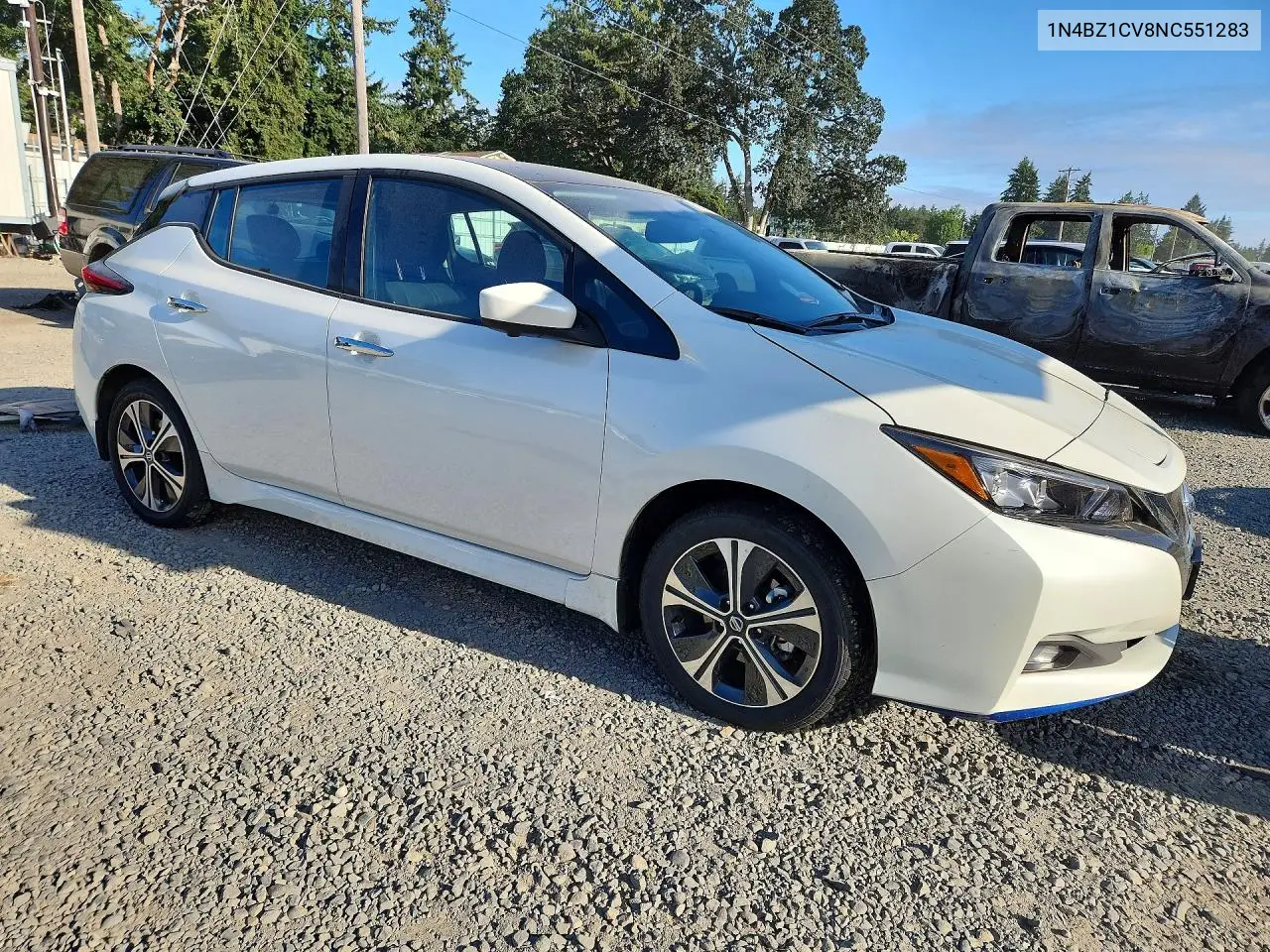 2022 Nissan Leaf Sv Plus VIN: 1N4BZ1CV8NC551283 Lot: 59683196