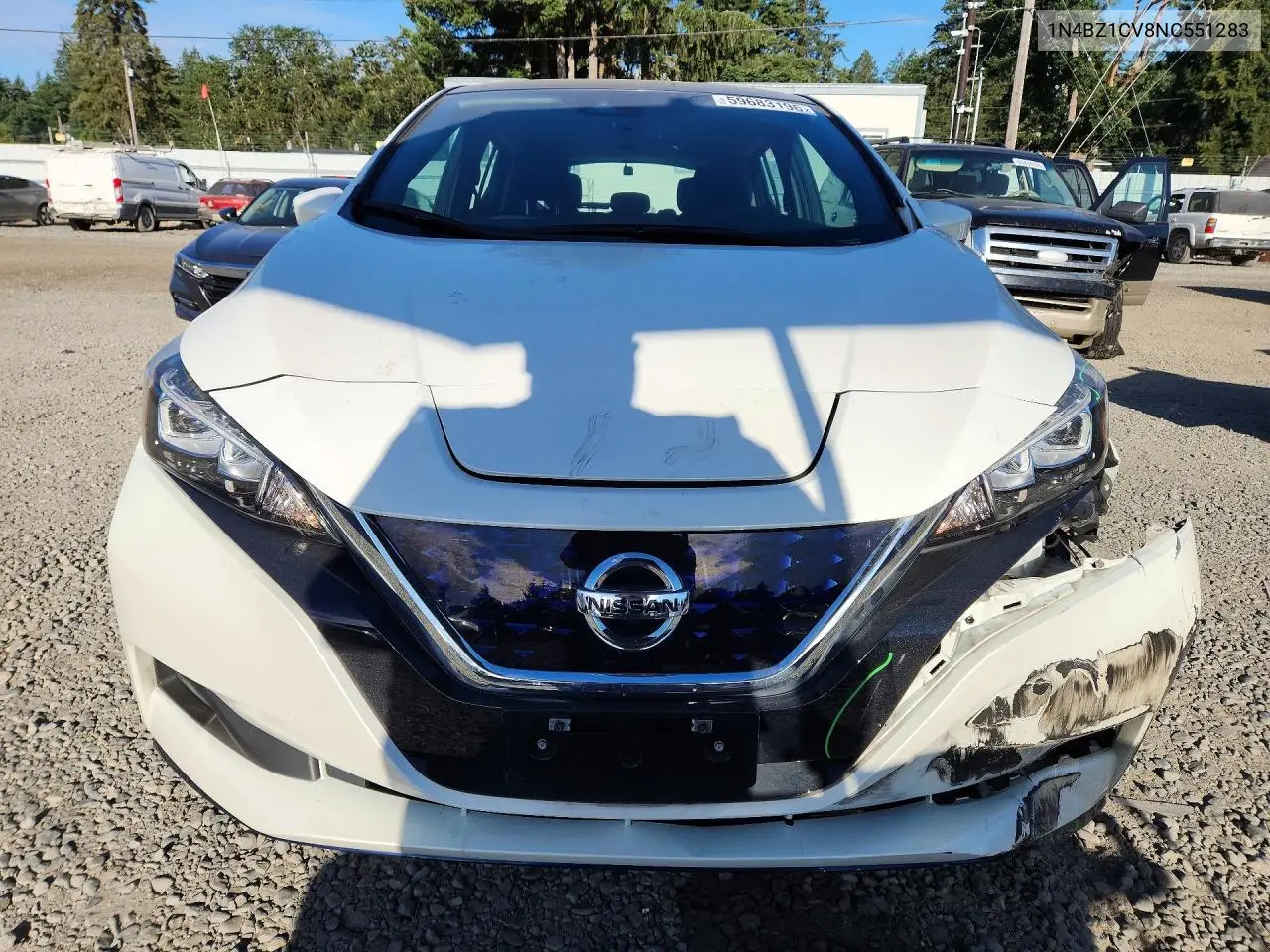2022 Nissan Leaf Sv Plus VIN: 1N4BZ1CV8NC551283 Lot: 59683196