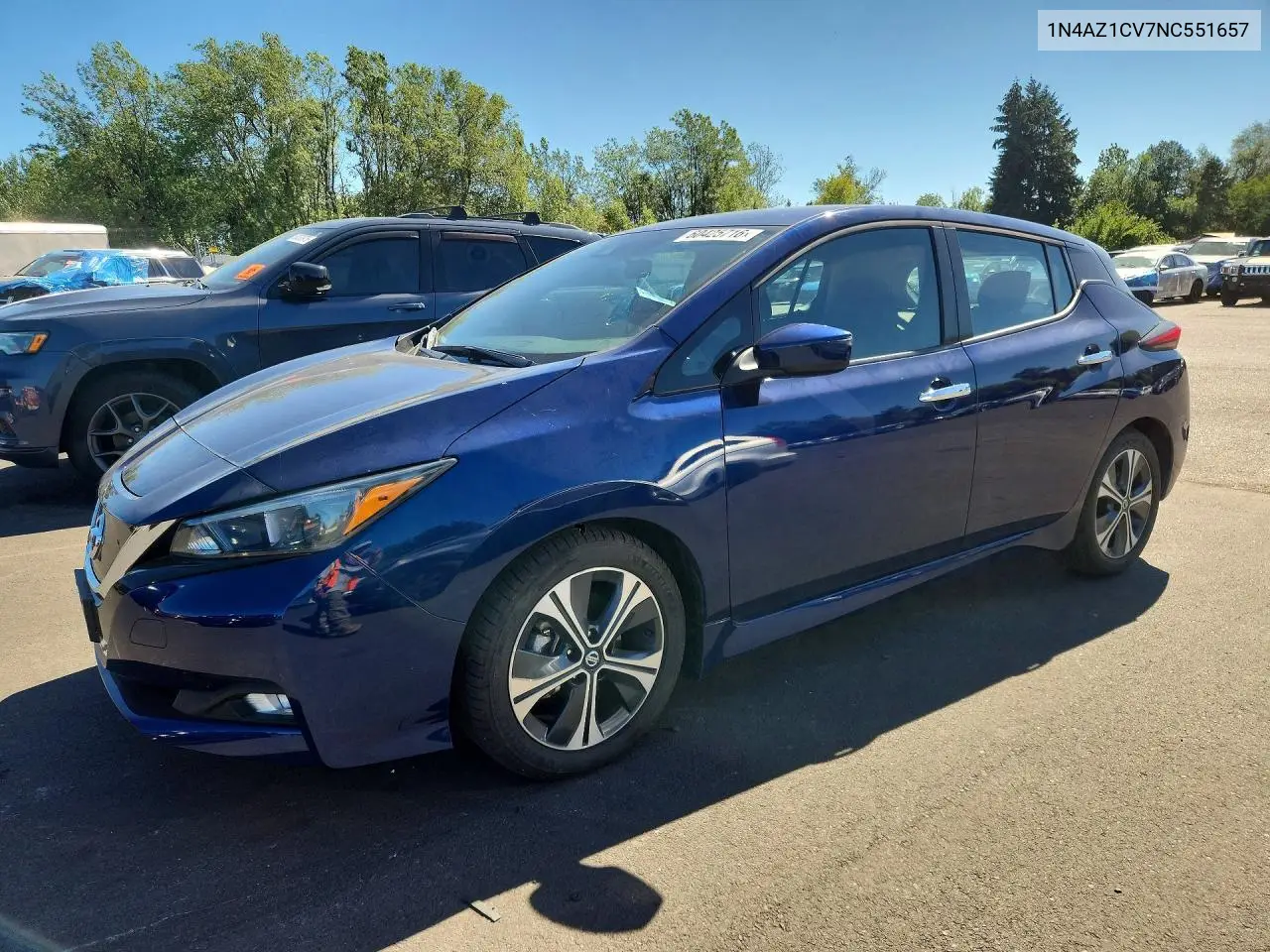 2022 Nissan Leaf Sv VIN: 1N4AZ1CV7NC551657 Lot: 60425716