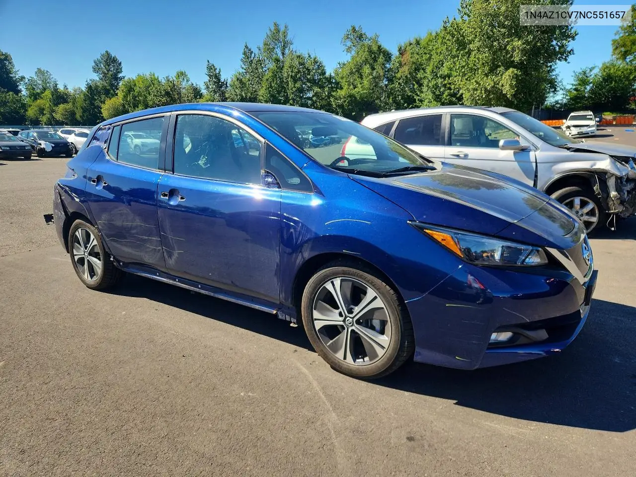 2022 Nissan Leaf Sv VIN: 1N4AZ1CV7NC551657 Lot: 60425716