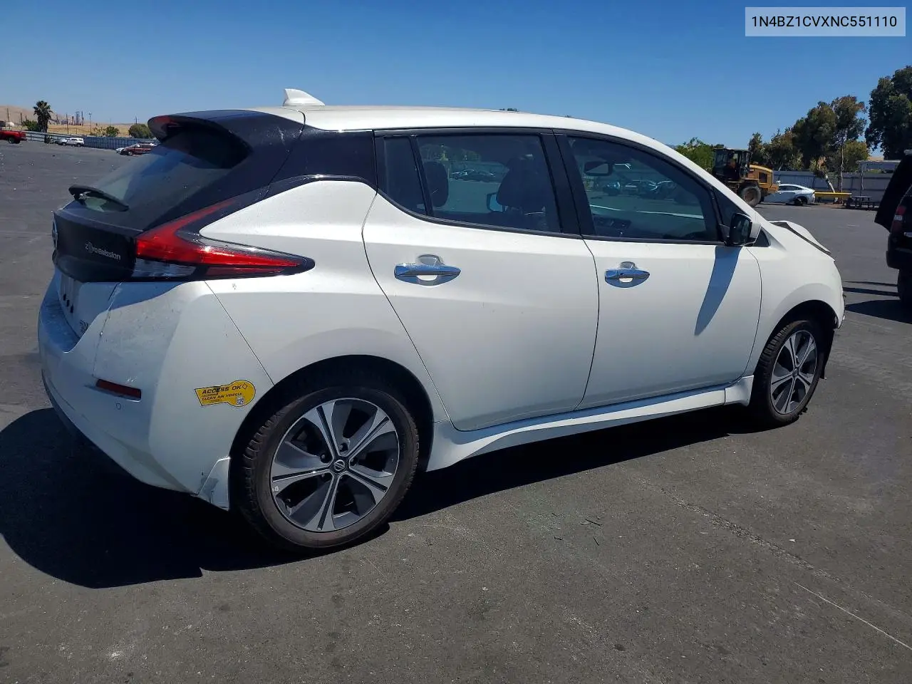 2022 Nissan Leaf Sv Plus VIN: 1N4BZ1CVXNC551110 Lot: 61882536