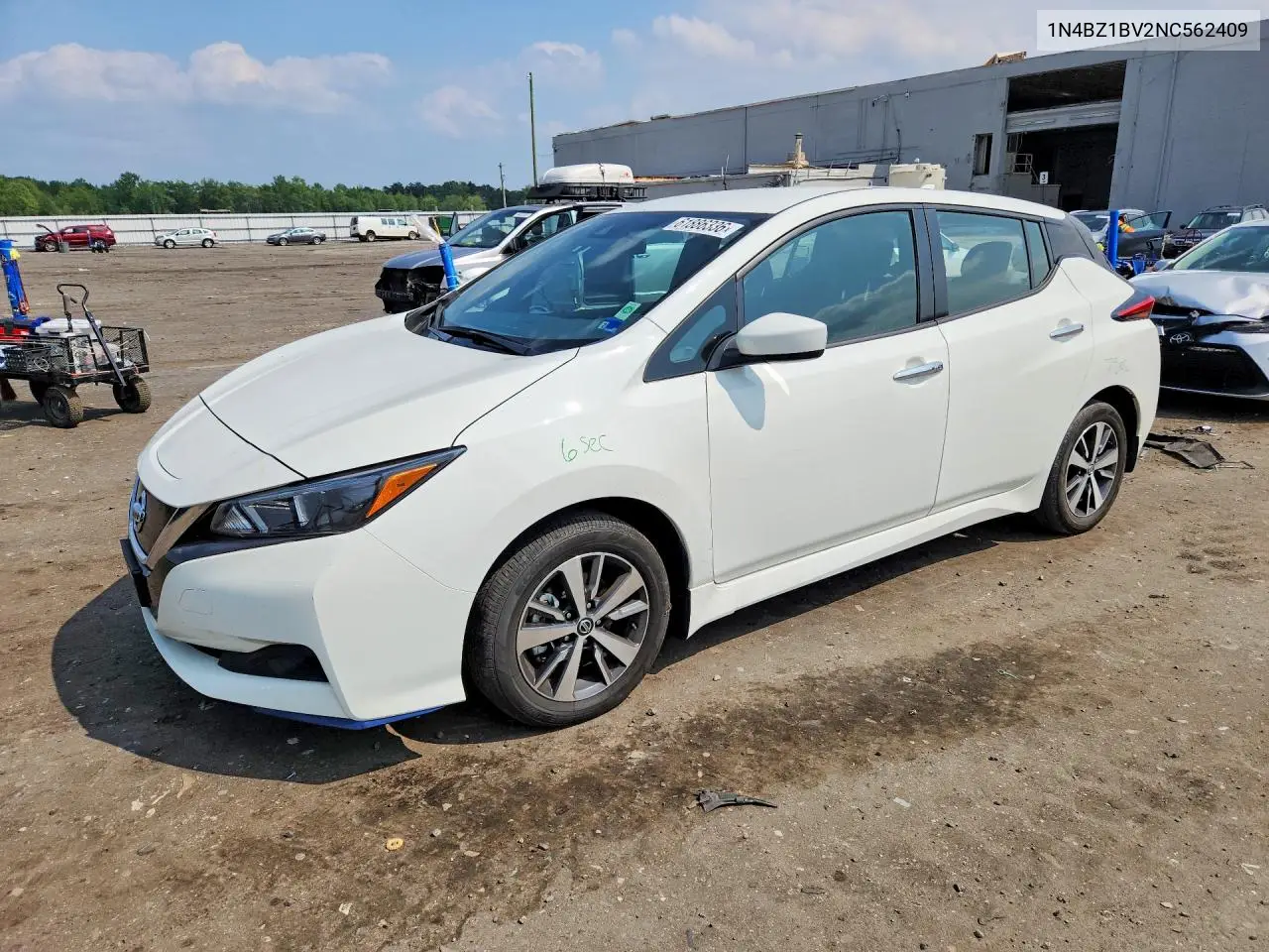 2022 Nissan Leaf S Plus VIN: 1N4BZ1BV2NC562409 Lot: 61886336