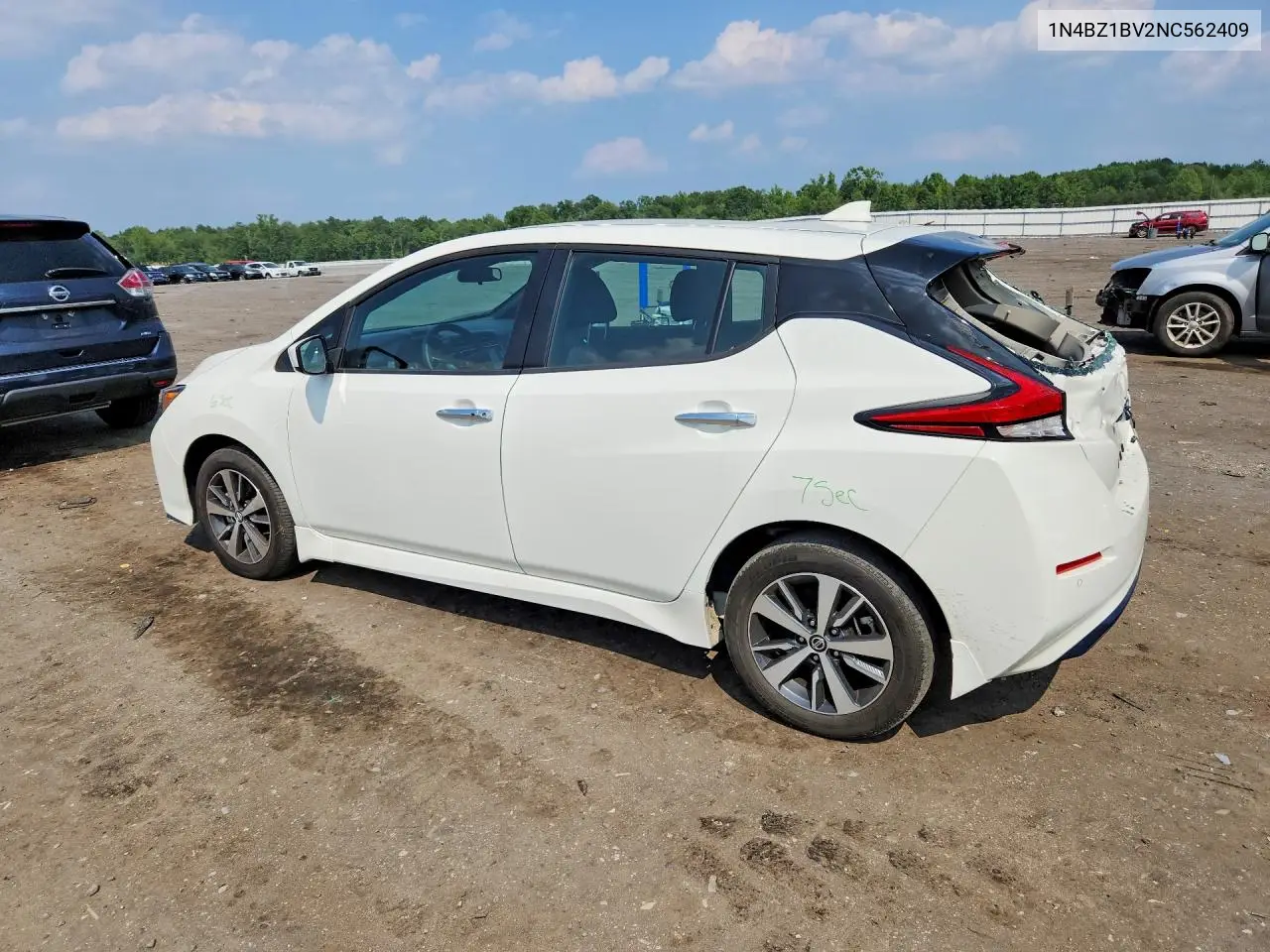 2022 Nissan Leaf S Plus VIN: 1N4BZ1BV2NC562409 Lot: 61886336