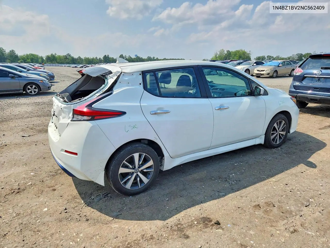 2022 Nissan Leaf S Plus VIN: 1N4BZ1BV2NC562409 Lot: 61886336