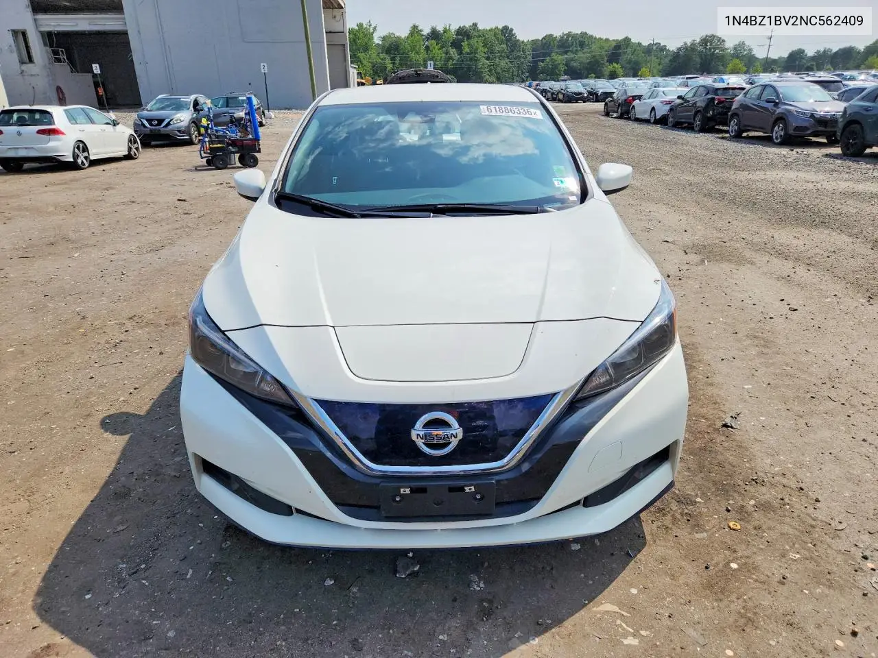 2022 Nissan Leaf S Plus VIN: 1N4BZ1BV2NC562409 Lot: 61886336
