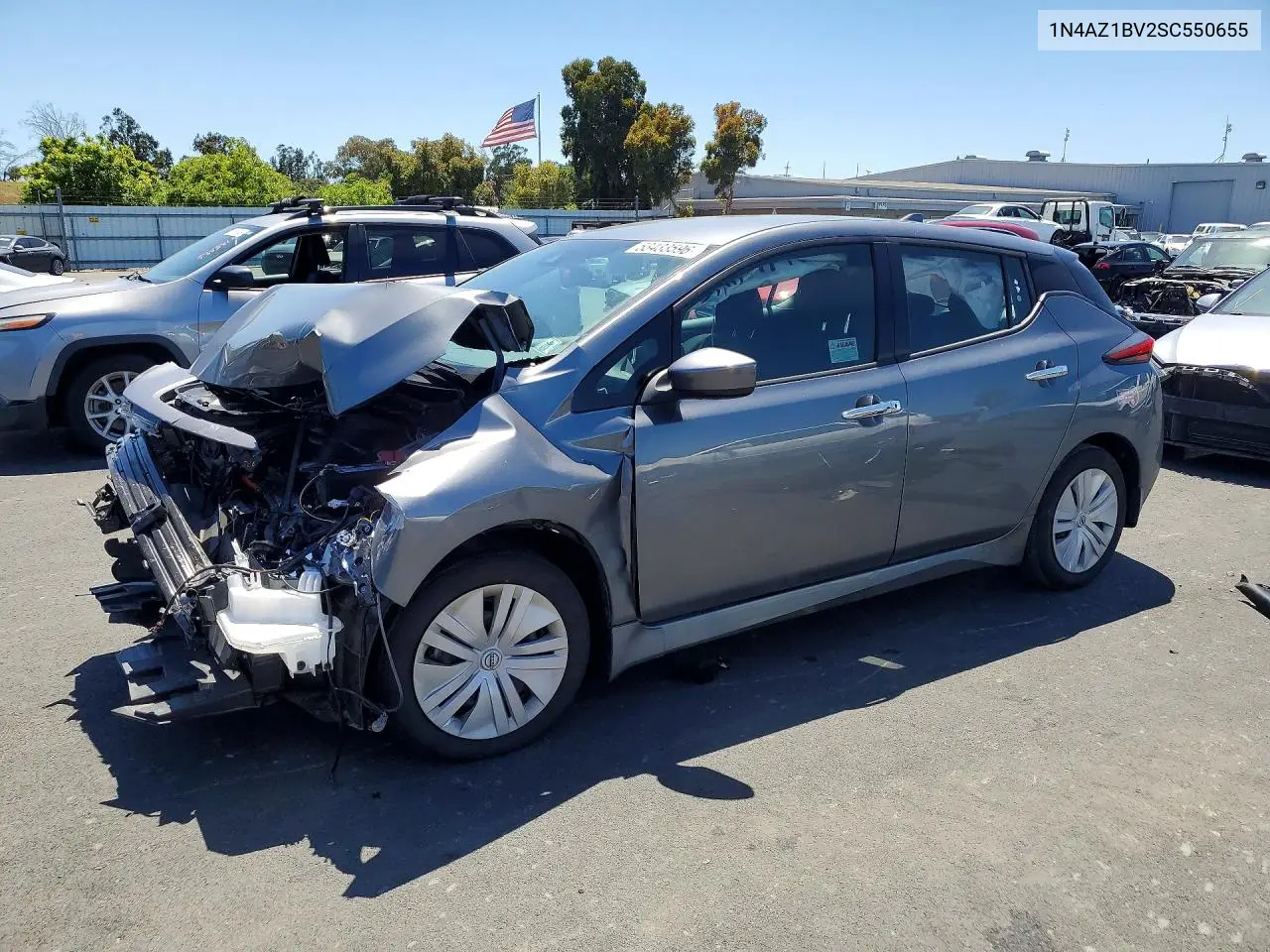 2025 Nissan Leaf S VIN: 1N4AZ1BV2SC550655 Lot: 53433596