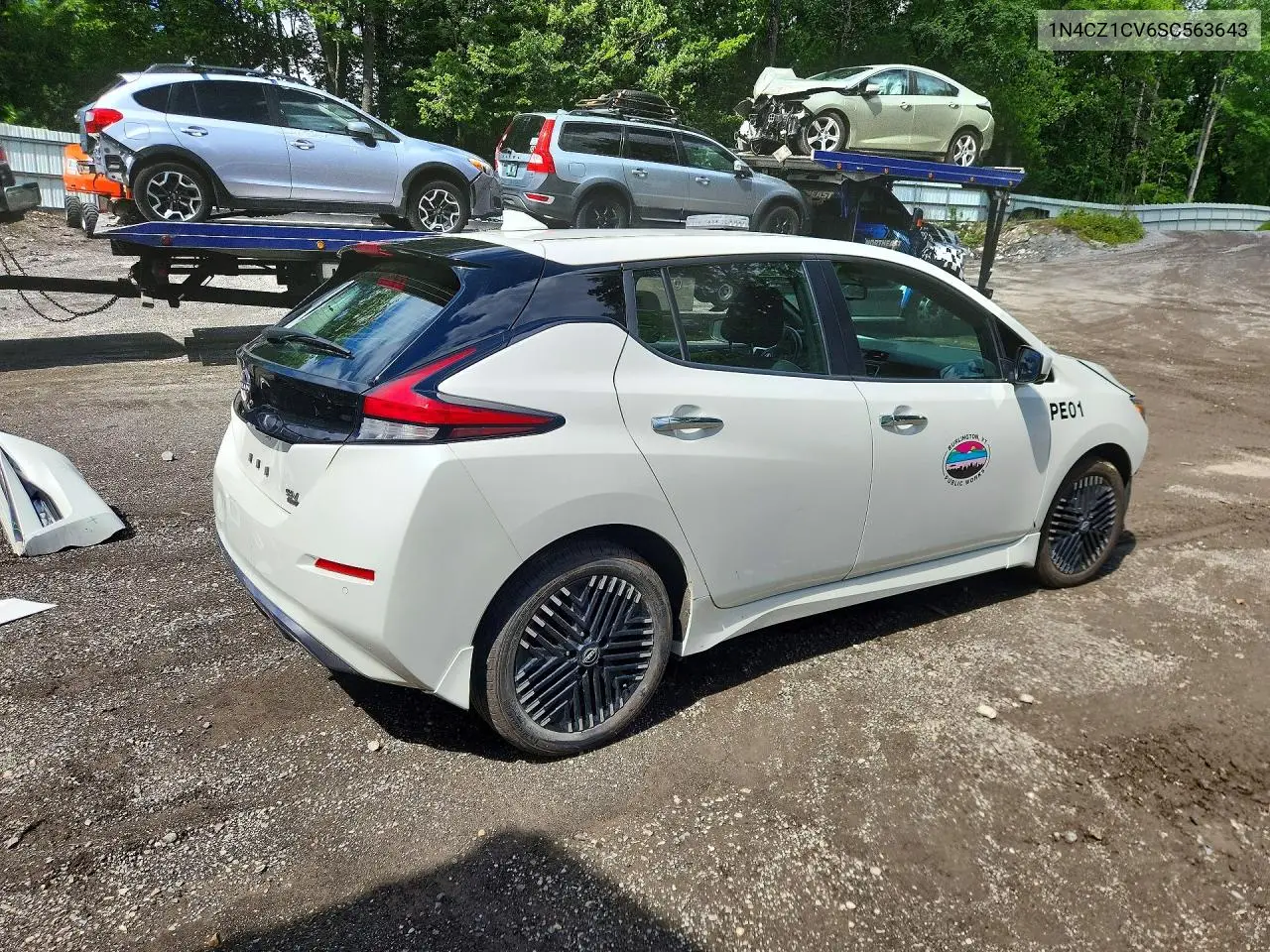 2025 Nissan Leaf Sv Plus VIN: 1N4CZ1CV6SC563643 Lot: 56863456