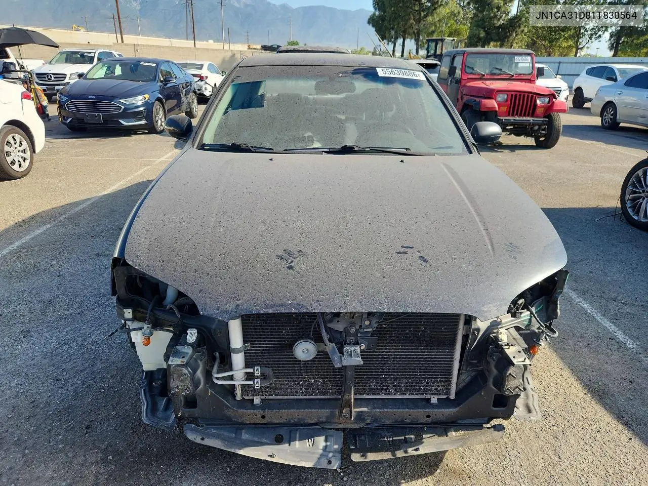 2001 Nissan Maxima Gxe VIN: JN1CA31D81T830564 Lot: 55639886