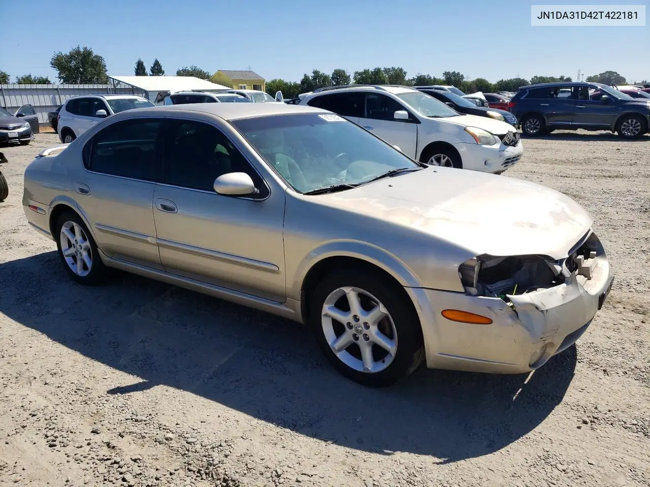 2002 Nissan Maxima Gxe VIN: JN1DA31D42T422181 Lot: 58792546