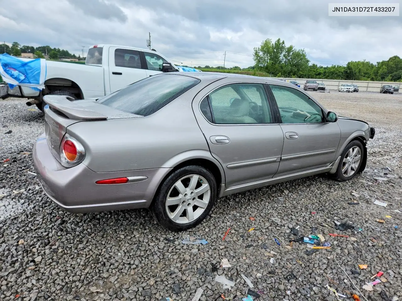 2002 Nissan Maxima Gxe VIN: JN1DA31D72T433207 Lot: 61008556
