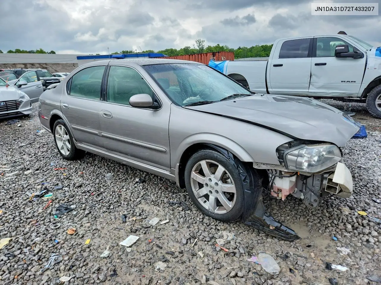 2002 Nissan Maxima Gxe VIN: JN1DA31D72T433207 Lot: 61008556