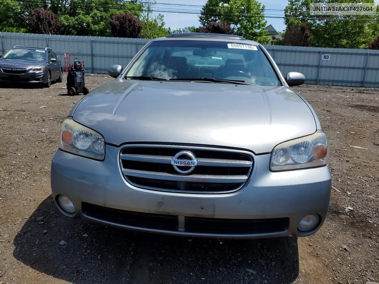 2003 Nissan Maxima Gle/Se VIN: JN1DA31AX3T427604 Lot: 60897136