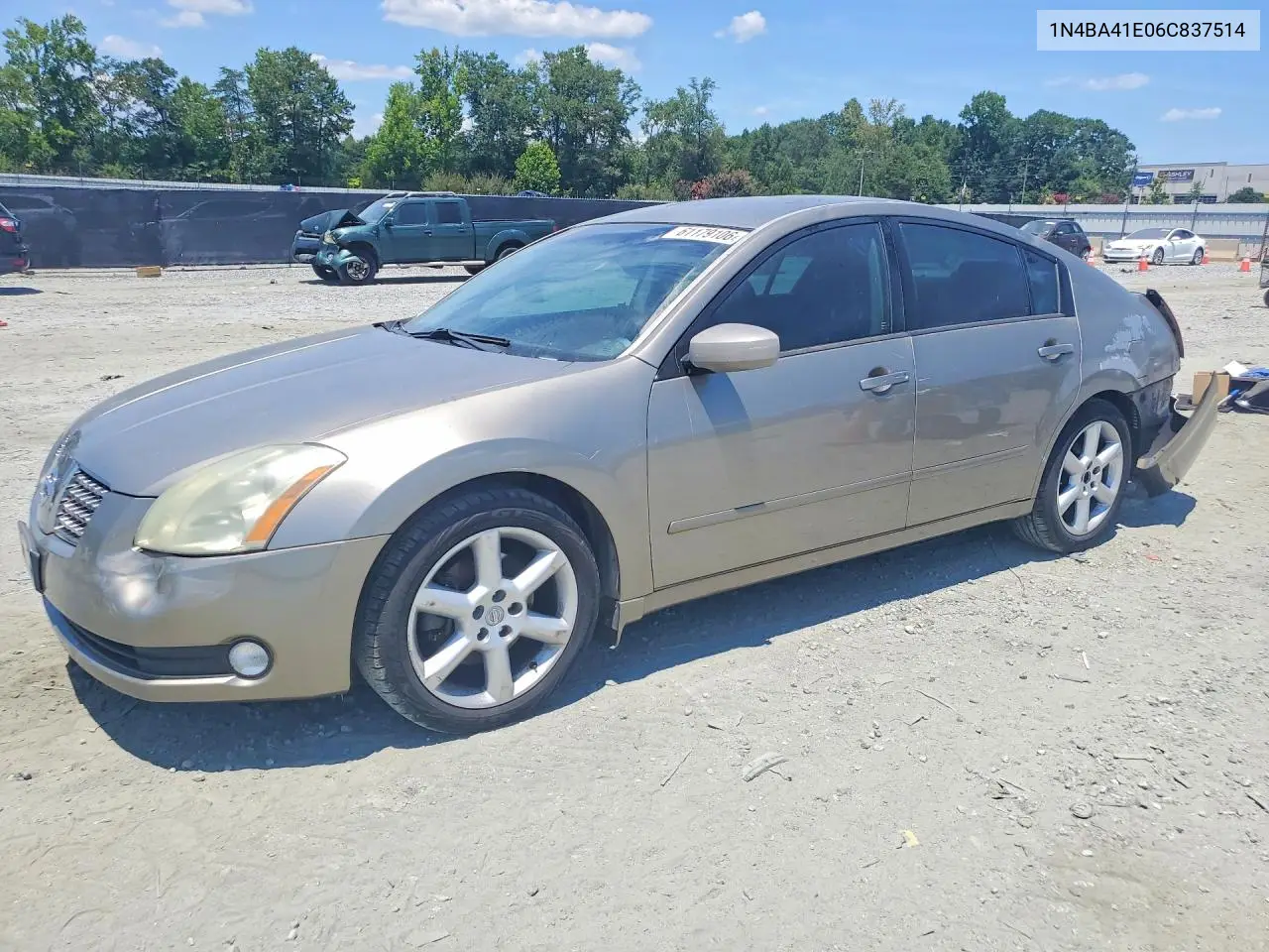 2006 Nissan Maxima 3.5 Se VIN: 1N4BA41E06C837514 Lot: 61179106