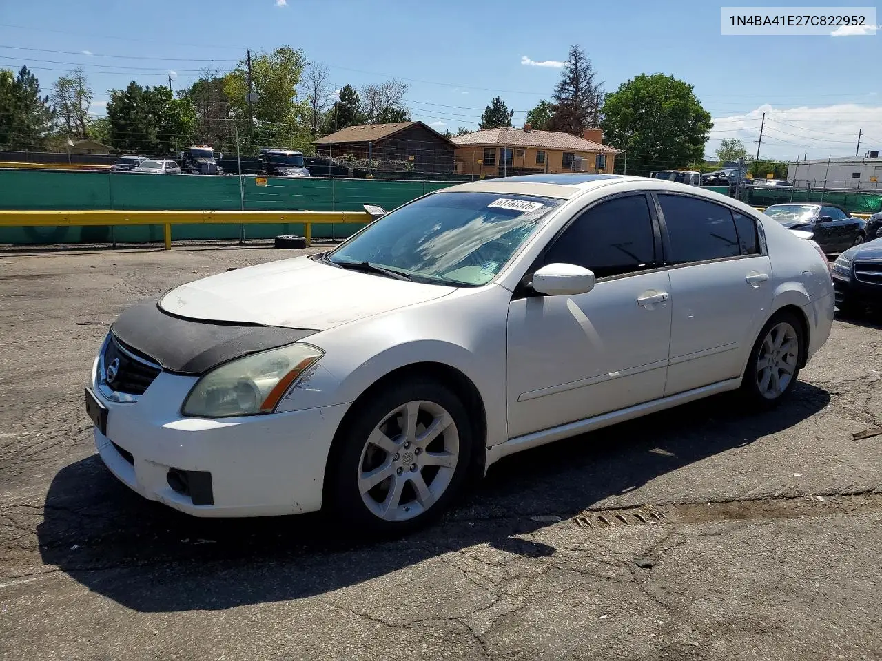 2007 Nissan Maxima 3.5 Se VIN: 1N4BA41E27C822952 Lot: 61783526