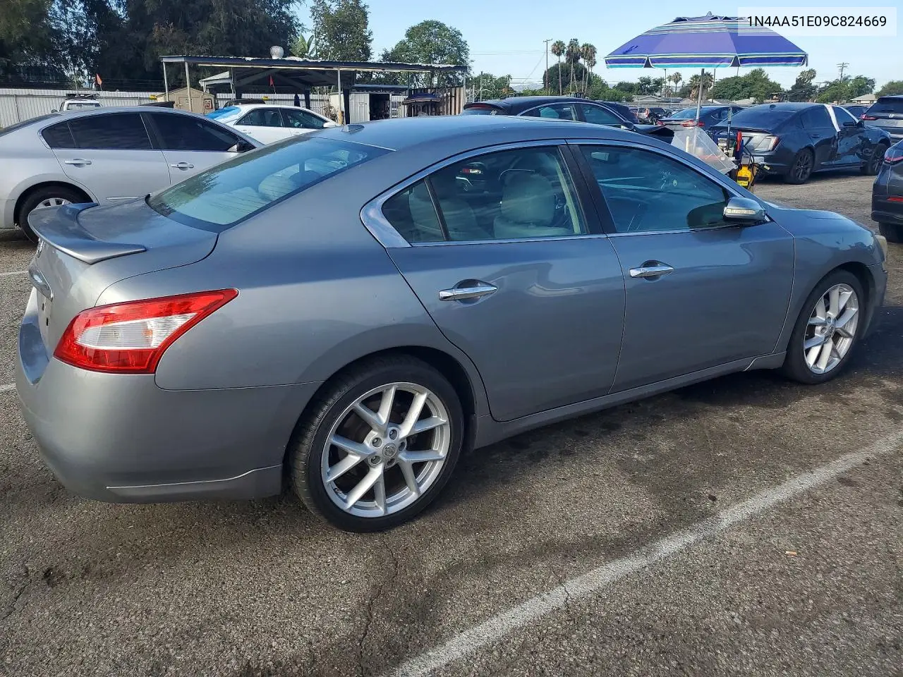 2009 Nissan Maxima 3.5 S VIN: 1N4AA51E09C824669 Lot: 61401416