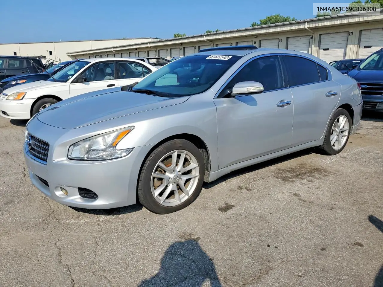 2009 Nissan Maxima 3.5 S VIN: 1N4AA51E69C836308 Lot: 61607546