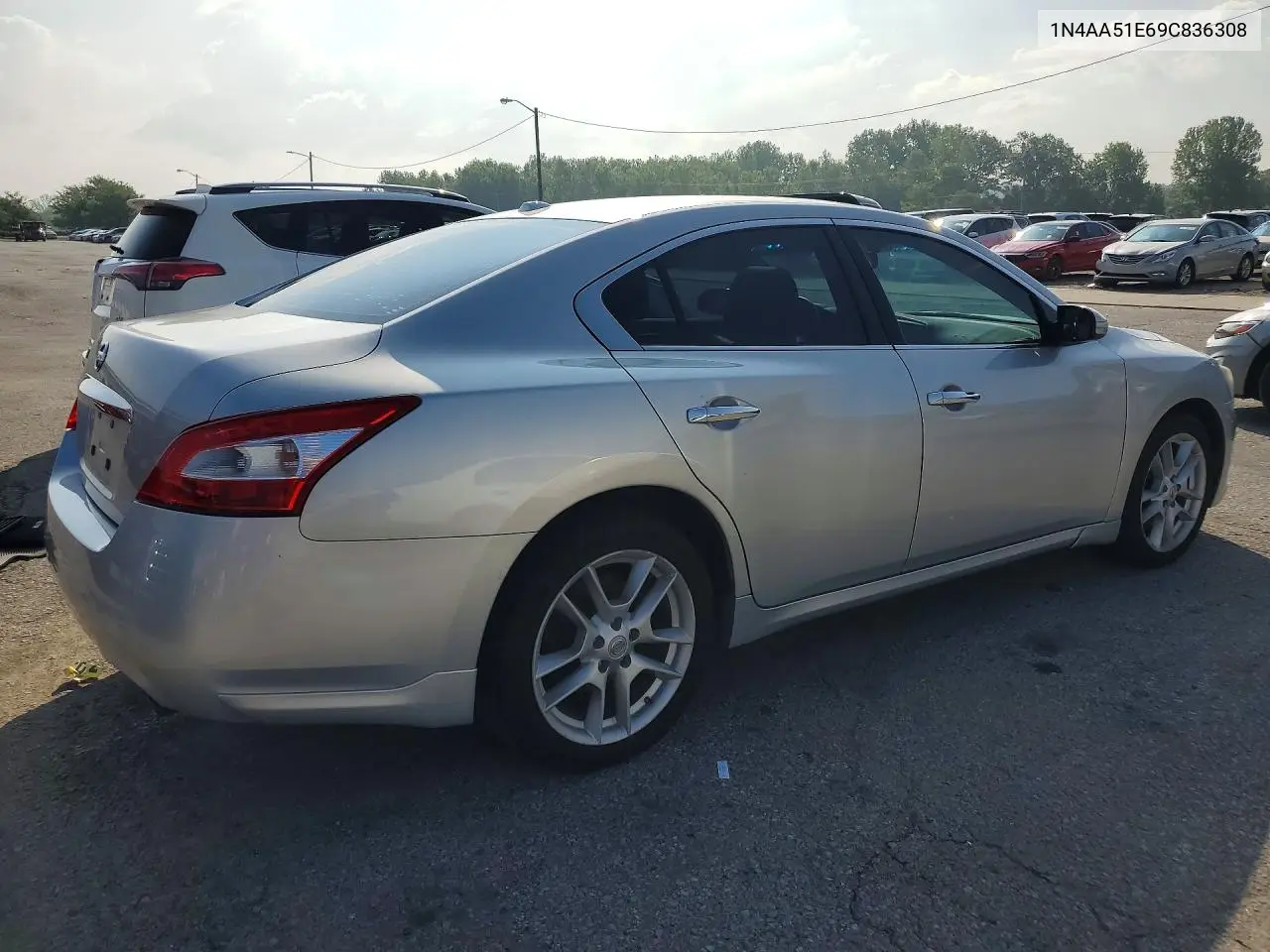 2009 Nissan Maxima 3.5 S VIN: 1N4AA51E69C836308 Lot: 61607546