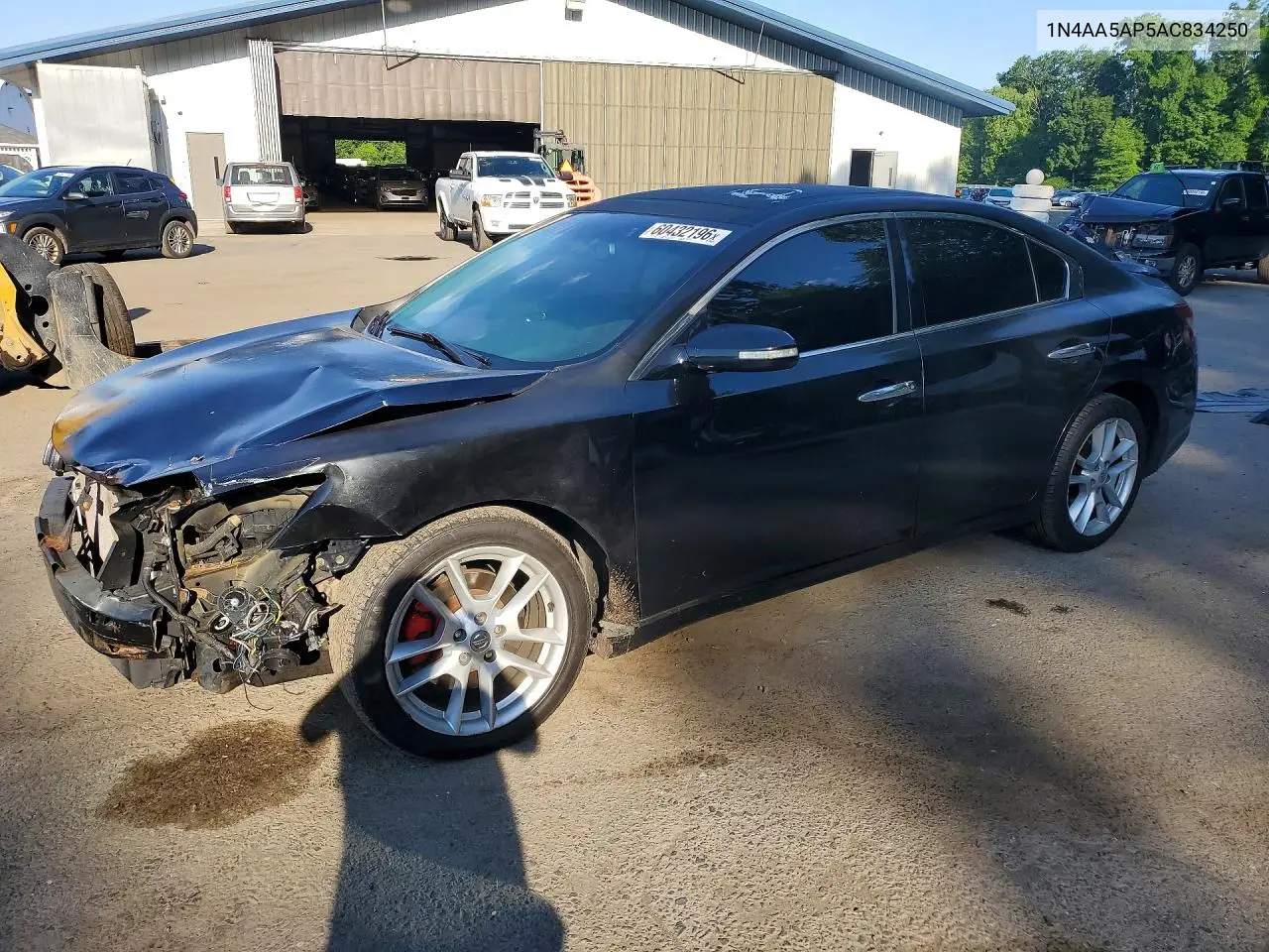 2010 Nissan Maxima 3.5 S VIN: 1N4AA5AP5AC834250 Lot: 60432196