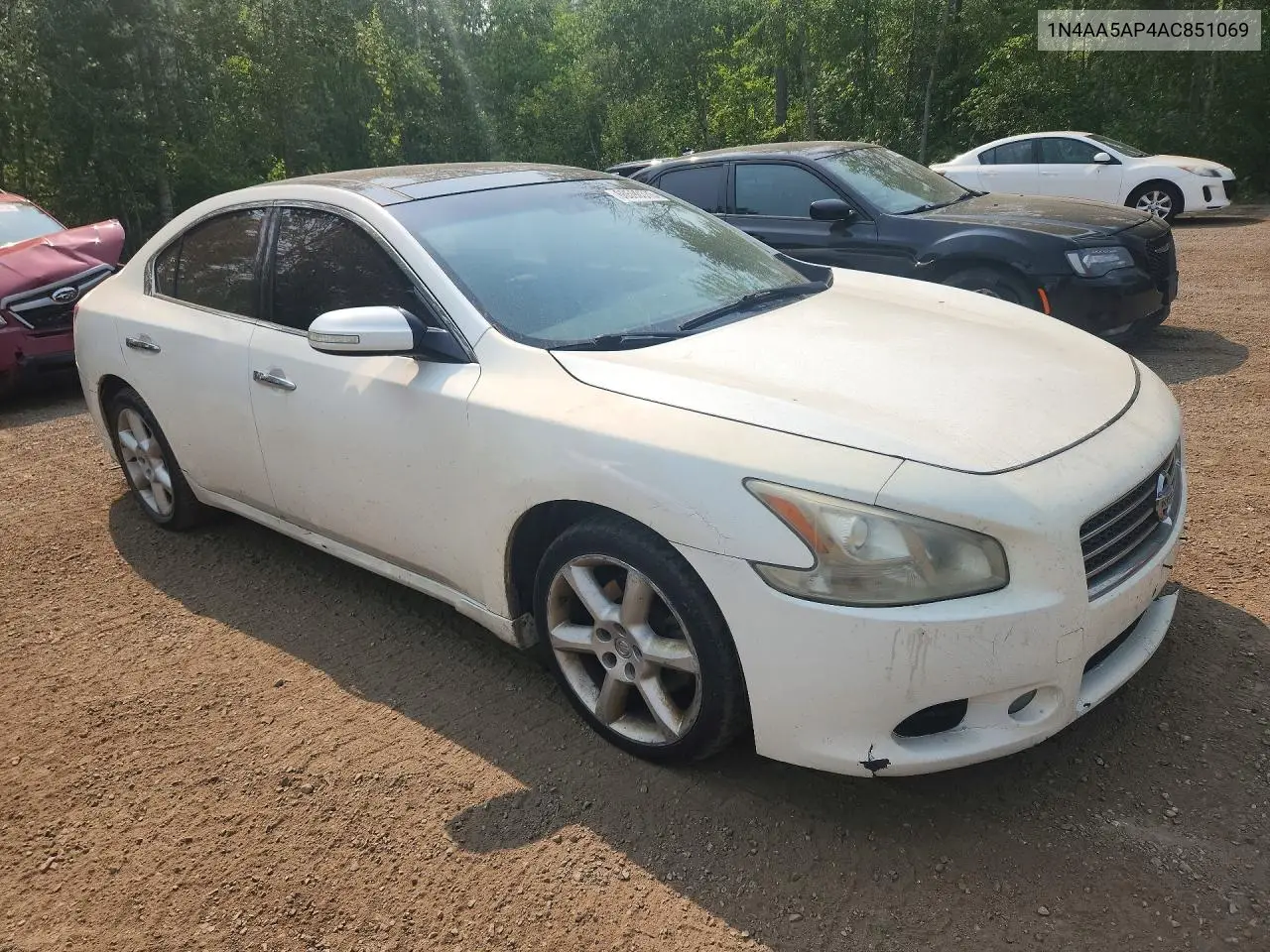 2010 Nissan Maxima 3.5 S VIN: 1N4AA5AP4AC851069 Lot: 60590376