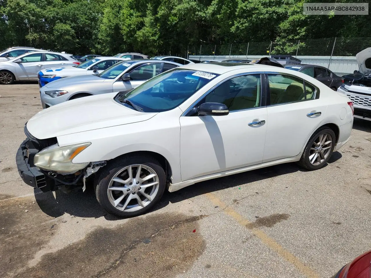 2011 Nissan Maxima 3.5 S VIN: 1N4AA5AP4BC842938 Lot: 61286276