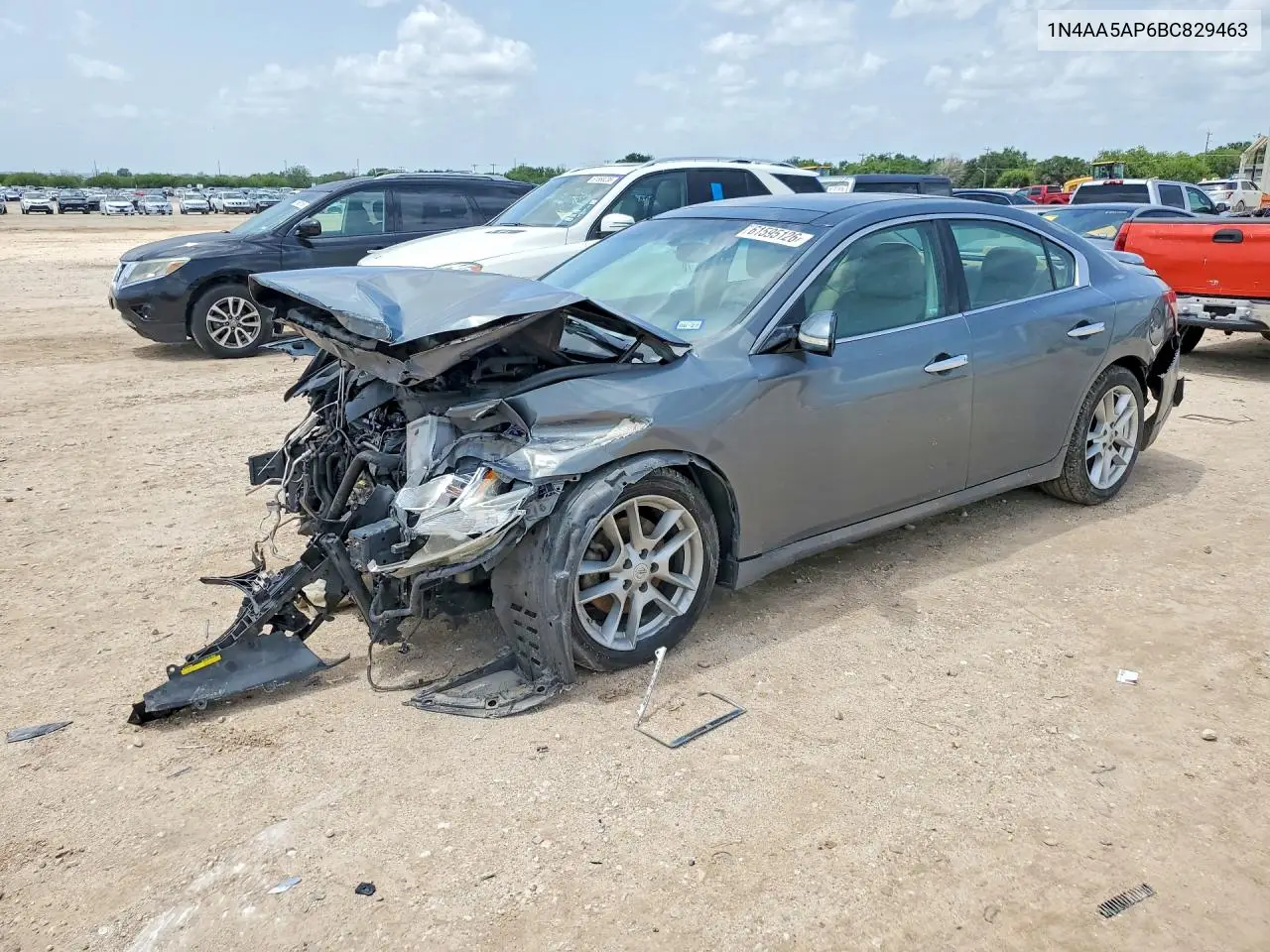 2011 Nissan Maxima 3.5 S VIN: 1N4AA5AP6BC829463 Lot: 61595126