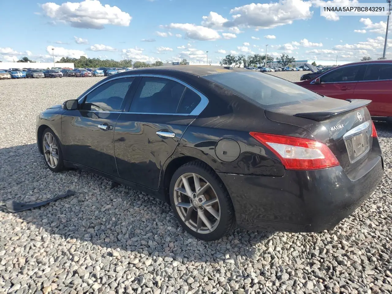 1N4AA5AP7BC843291 2011 Nissan Maxima S