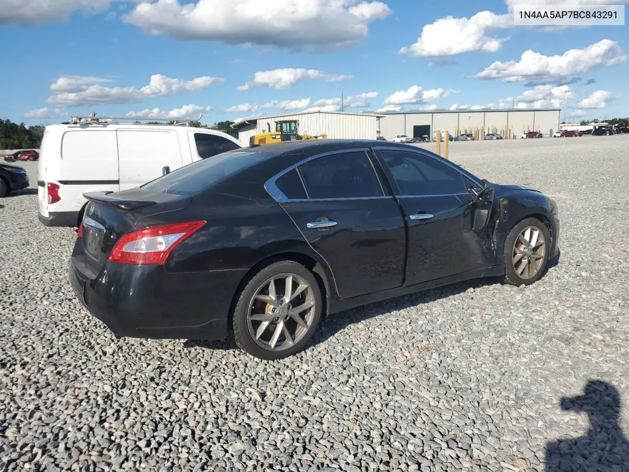 1N4AA5AP7BC843291 2011 Nissan Maxima S