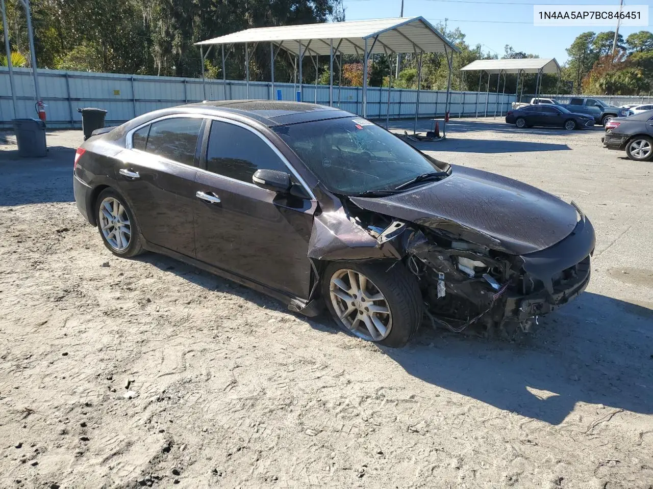 1N4AA5AP7BC846451 2011 Nissan Maxima S