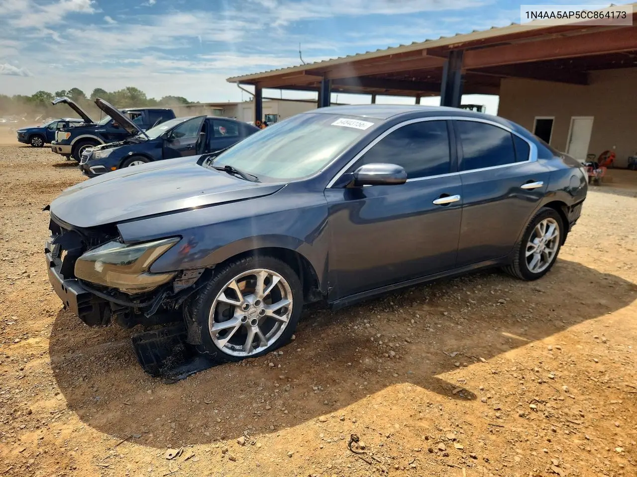 2012 Nissan Maxima 3.5 S VIN: 1N4AA5AP5CC864173 Lot: 54843156