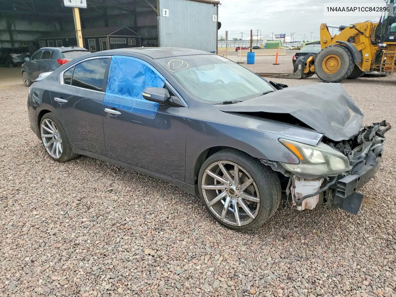 2012 Nissan Maxima S/Sv VIN: 1N4AA5AP1CC842896 Lot: 60192436
