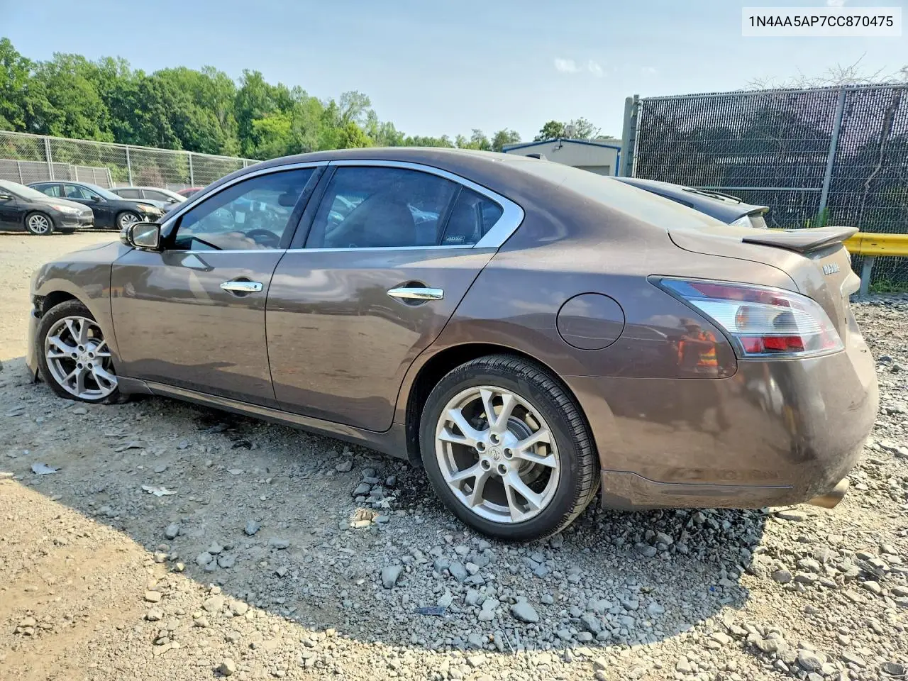 2012 Nissan Maxima 3.5 S VIN: 1N4AA5AP7CC870475 Lot: 61079686