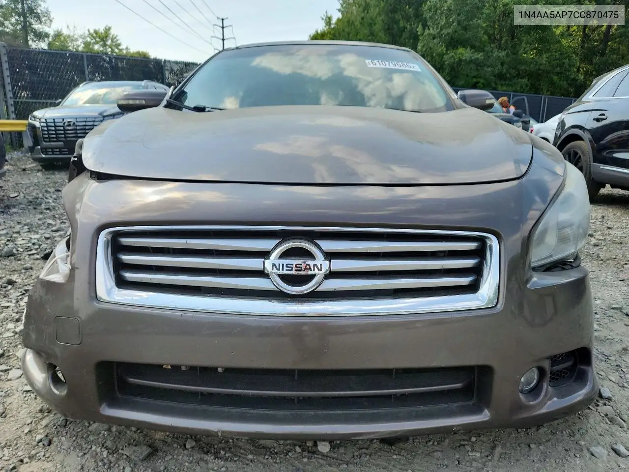 2012 Nissan Maxima 3.5 S VIN: 1N4AA5AP7CC870475 Lot: 61079686