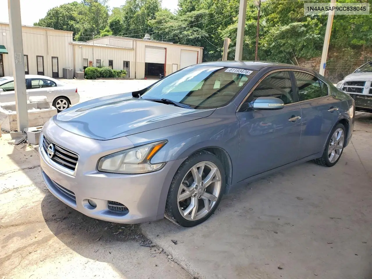 2012 Nissan Maxima 3.5 S VIN: 1N4AA5AP9CC838045 Lot: 61193476