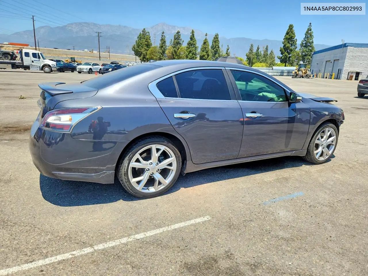 2012 Nissan Maxima 3.5 S VIN: 1N4AA5AP8CC802993 Lot: 61430146