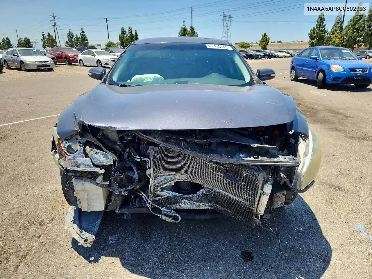2012 Nissan Maxima 3.5 S VIN: 1N4AA5AP8CC802993 Lot: 61430146